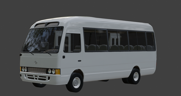 トヨタ コースター 3Dmodel