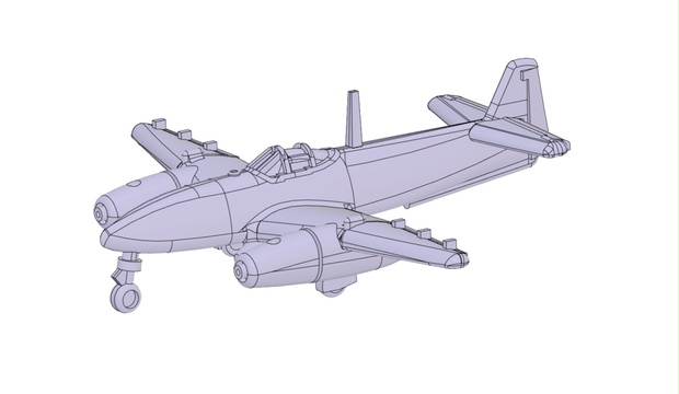 1/700航空機 vol.1 日本海軍特殊攻撃機 「橘花改」 - CielBlue ModelWorks（旧：中日本みそにこみランド） - BOOTH