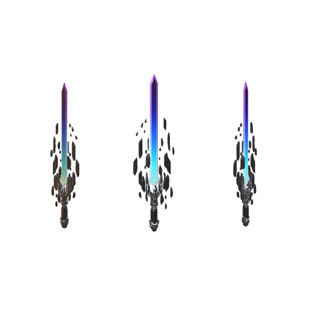 Tech energy longsword 3d model