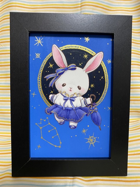【原画】ウサギ 星 - たぬきのイラスト販売所 - BOOTH