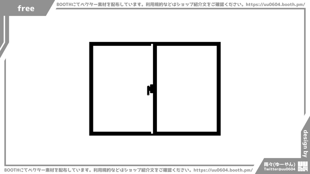 【ベクター素材】20221223_窓1