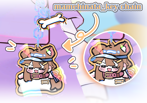 まめひなたmamehinata_key chain