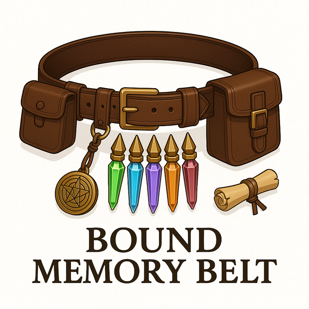 《継封の魔導帯 - Bound Memory Belt》 VRChat想定 魔法ベルトアクセサリー【lilToon】