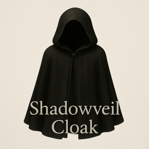 🌑 《Shadowveil Cloak - 幽影の黒衣》｜漆黒×VRChat想定３Dマント（lilToon）