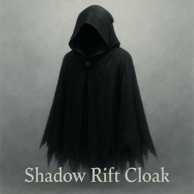 影裂の静衣 - Shadow Rift Cloak【VRChat想定３Dモデル／退廃×黒フード×lilToon】