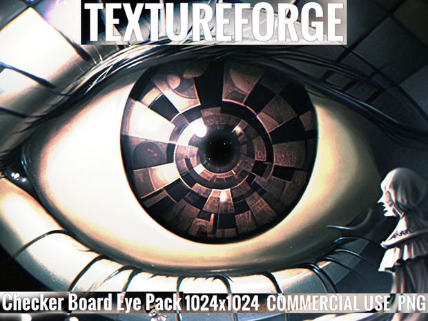 Checker Board Eye Texture Pack - Checkmate Your Design!