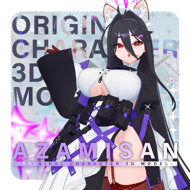 オリジナル3Dモデル 「アザミさん AZAMISAN」ver 1.07