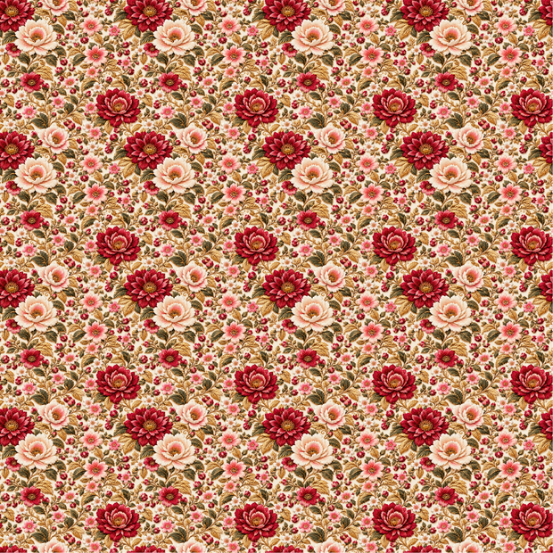 華やぐ花刺繍｜デジタルペーパー 3色セット