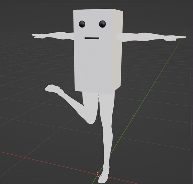 【VRChat想定】手足のあるお豆腐君(BodiedTofu)ver1.2