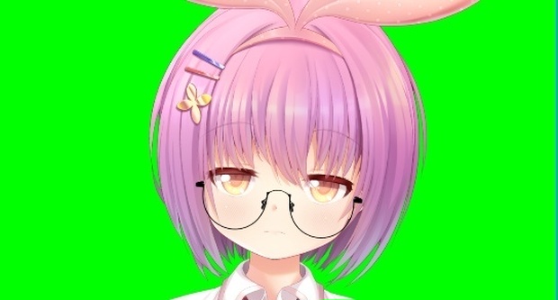 【動く！大きな丸アンダーフレームメガネ】アイテムとして使用　