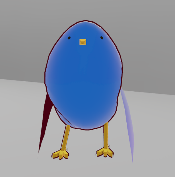 青い鳥【VRchat対応・3Dアバター】