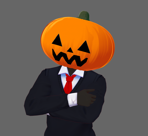Jack O Lantern Pumpkin Head VRoid Model