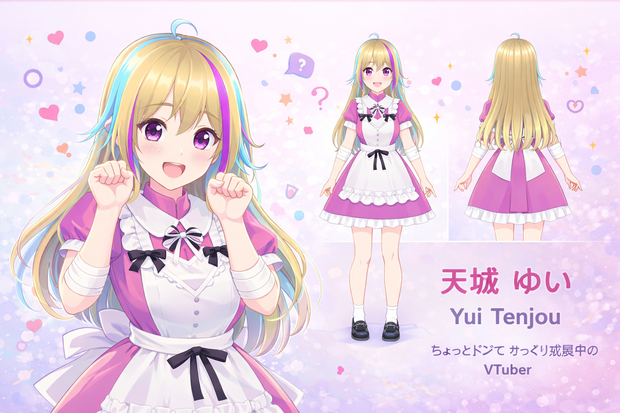 天城ユイ（Yui Tenjou）｜商用利用可・VTuber 向け VRM モデル 3D Model VROIDI