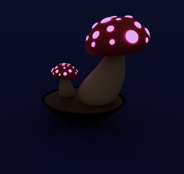 Rubik's Cube + pen + mushroom Vrchat World