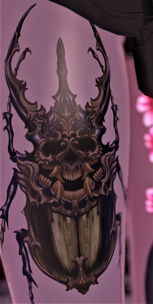 Engraving beetle [ tattoo / いれずみ / 刺青 / 入墨 ]