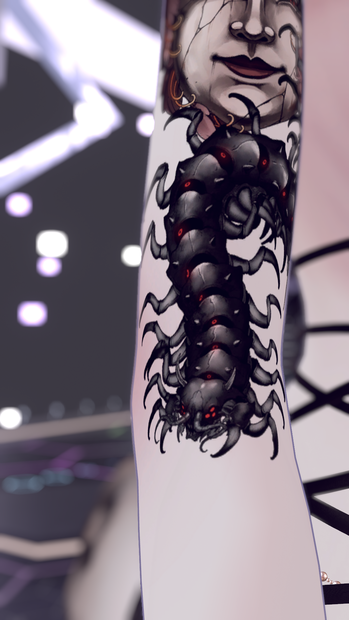 Centipede tattoo