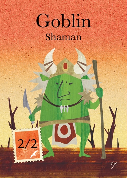 MTG ゴブリン シャーマン トークン 4枚 Foil】(008)《ゴブリン・シャーマントークン/Goblin Shaman