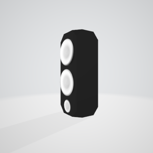 Tall Speaker FBX with Blendshapes