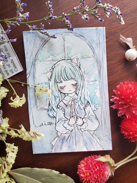 水彩 ミニ原画 - ai-happy002 - BOOTH