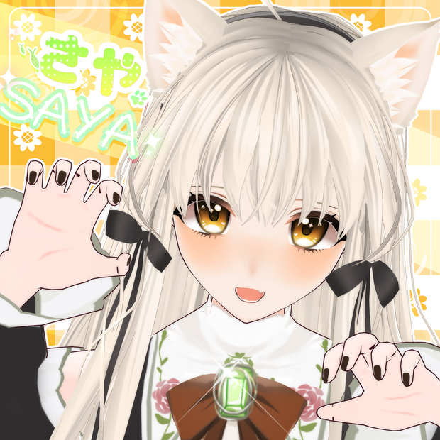 [vrm/vroid/vrc]オリジナル3Dモデル "さや"