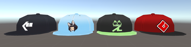 【UNITY】アバター用アクセサリー「カスタマイズ・キャップ」【VRCHAT】