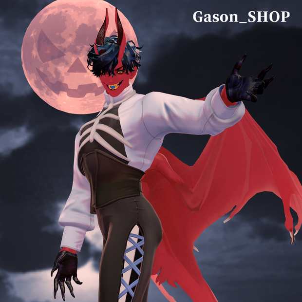【VRC衣装】Trick Skeleton【悪魔リーマン専用】