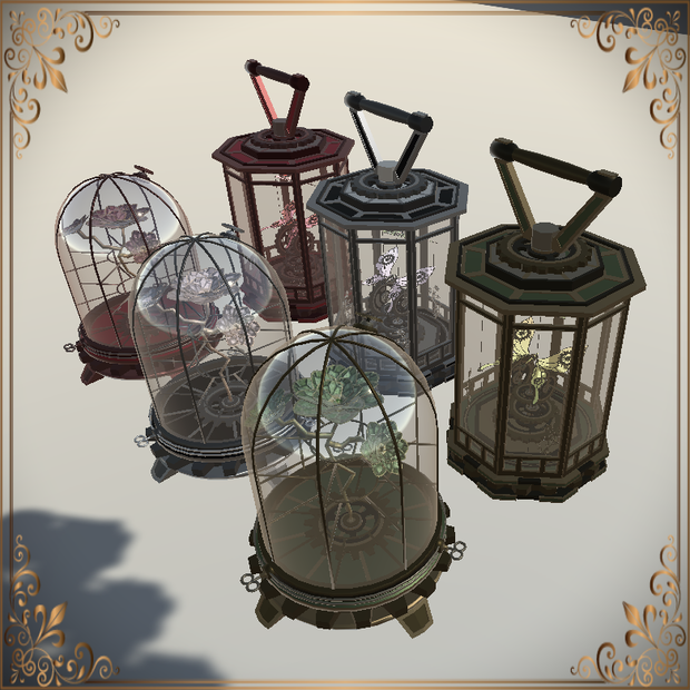 Steampunk Butterfly & Flower Cloche (スチームパンクバタフライ&フラワークローシュ)