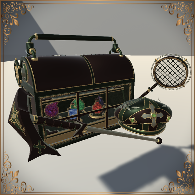 Steampunk herbalist's tools (スチームパンクハーブツール)