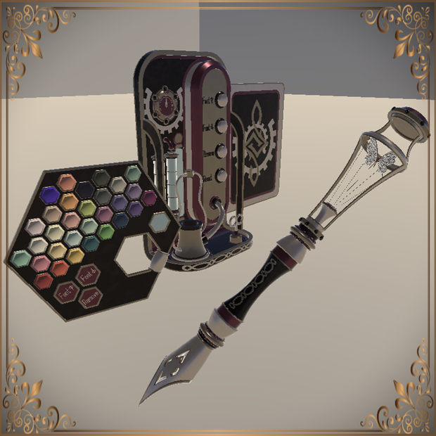 Steampunk fountain QVpen (スチームパンクQVみ鉛筆)