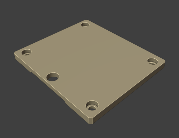 PROCO RAT2の底面をフラットする下駄の3Dデータ
