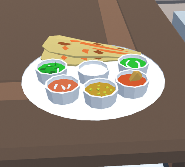 【3D】インドの定食【GLB】