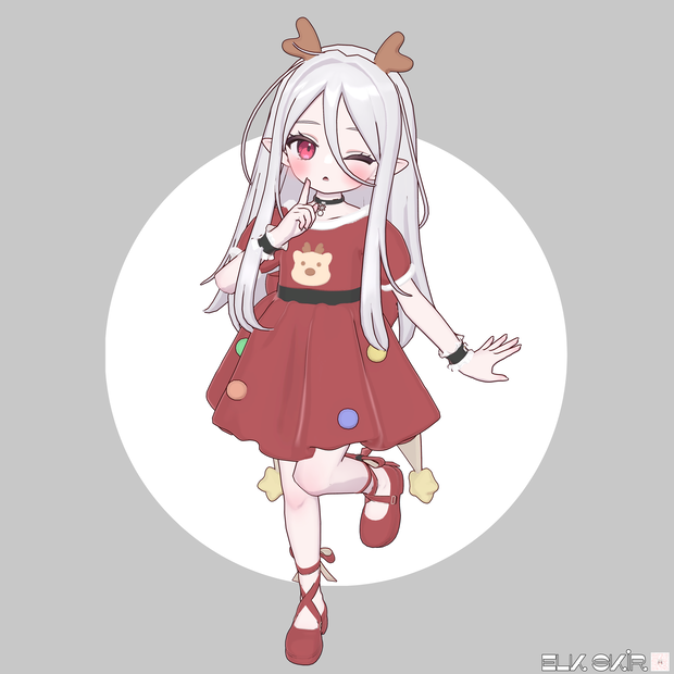 Elk skirt＜Nochicaー対応クリスマスワンピース、セール中✨＞
