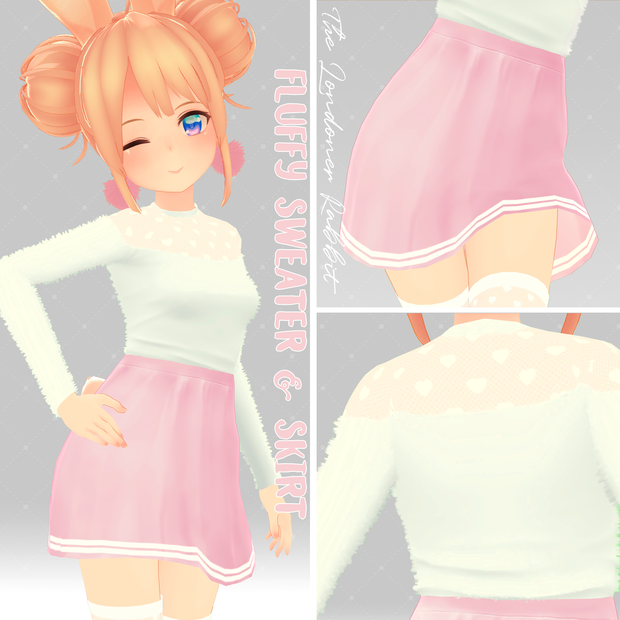 【LSBody】もふもふセーターとスカート / Fluffy Sweater & Skirt