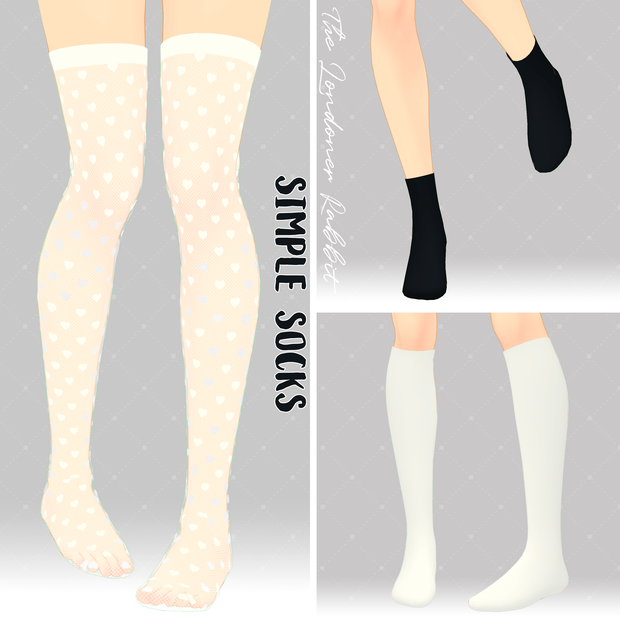 【LSBody】シンプルなソックス / Simple Socks