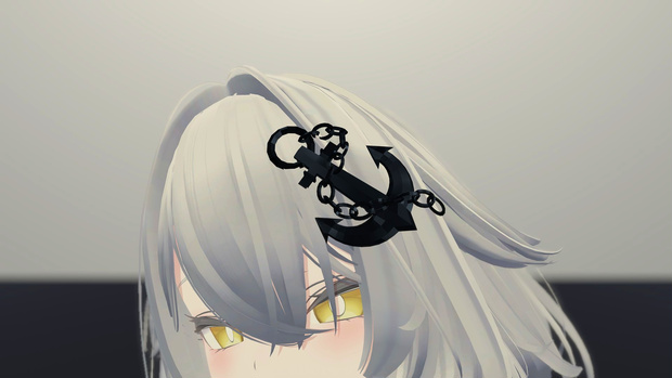 【無料】【Rurune向け】錨のヘアアクセ