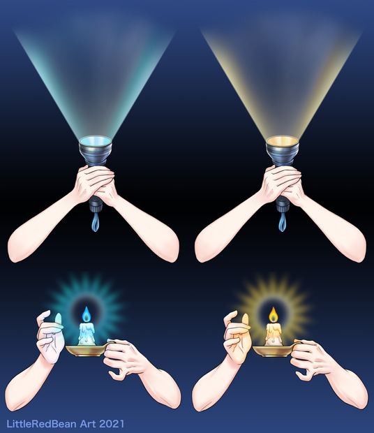 鬼月蠟燭+手電筒| Candle+flashlight | キャンドル+懐中電灯 Vtuber materials 【免費‧Free‧無料 】