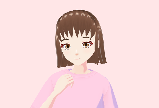 【無料/VRoid/VRM/フリーアバター】ももこ【VRChat/cluster】