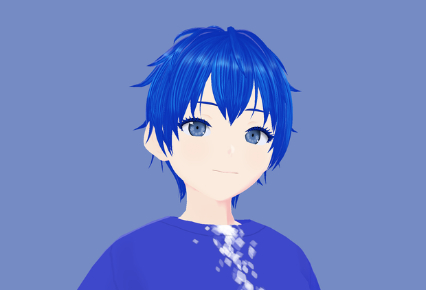 【VRoid/VRM/アバター】マコト・アオミヤ【オリジナル3Dモデル】