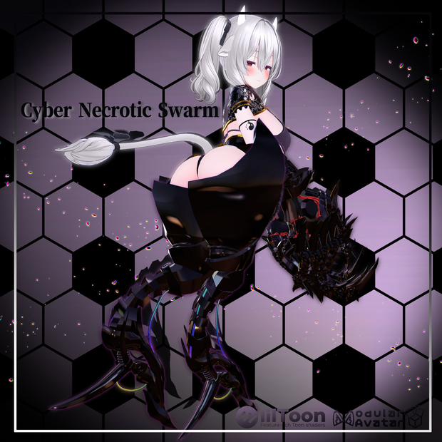 【VRChat】 *:゜電骸蠢群 Cyber Necrotic Swarm *【ほぼ全アバター対応 】