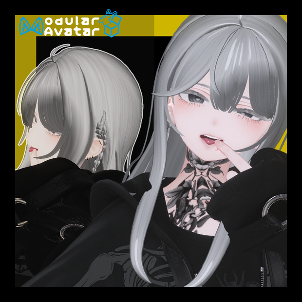 MA対応 BraidSideLonghair 【複数アバター対応】