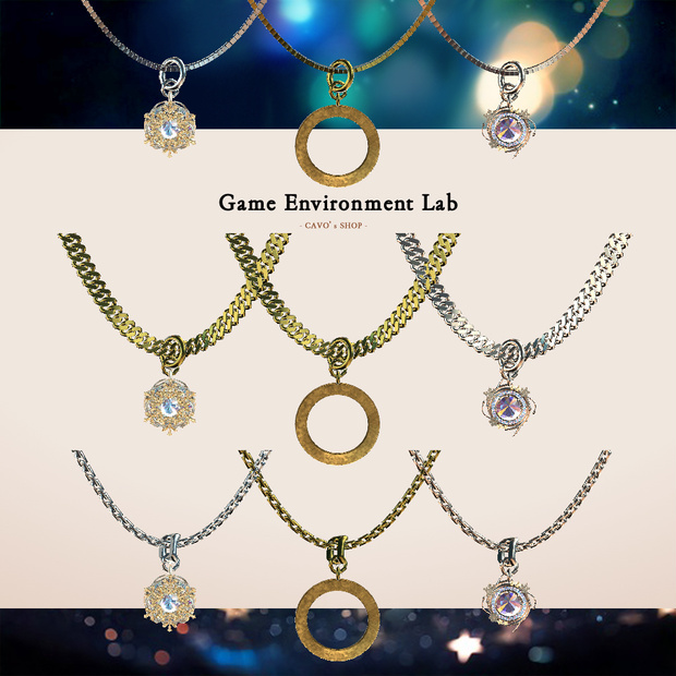 【Cavo's】雪の結晶・ネックレス 9点セット