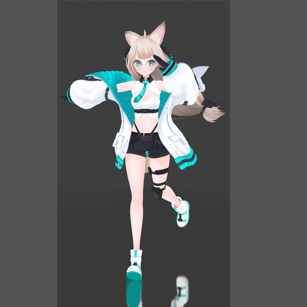 [無料配布] KIMIKO VRM 3D Model