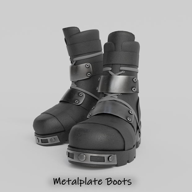 【VRC想定・MA】11アバター対応　Metalplate Boots