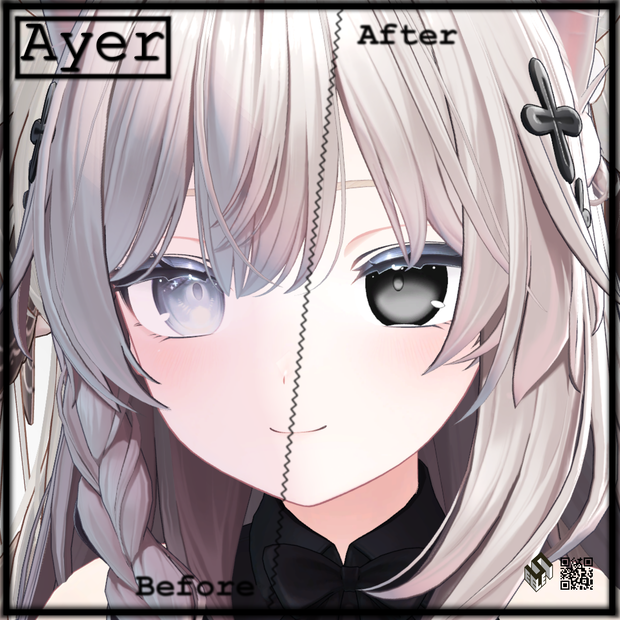 【11モデル対応】 アイテクスチャ『アイエア』 - Eye Texture -Ayer- For 11 Avatars