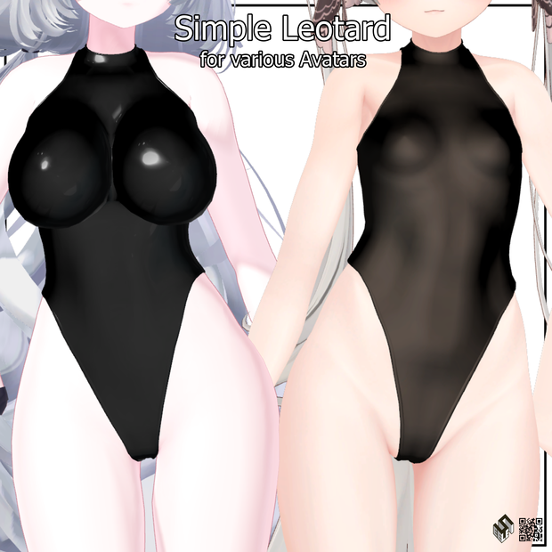 【19モデル対応】シンプルレオタード - Simple Leotard For 19 Avatars