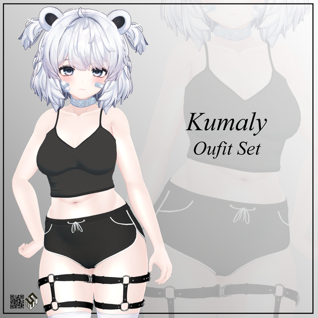 【クマリ用】シンプルガーターベルト/ ジャストドルフィンパンツ/  キャミトップ -  Simple Garter/ Just Dolphin Pants/ Cami Top  for Kumaly