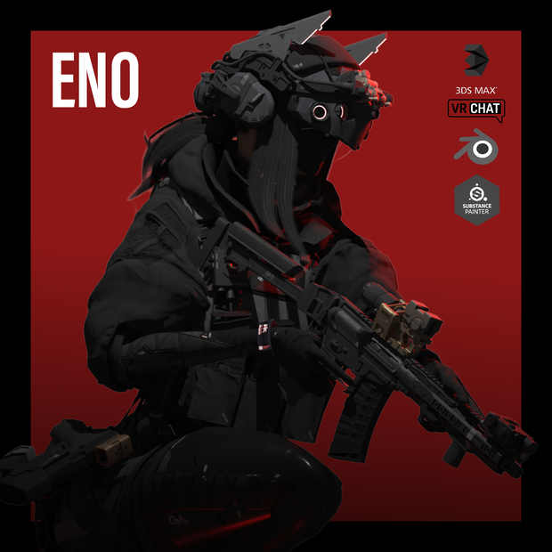 |3Dモデル|3D Model| Eno