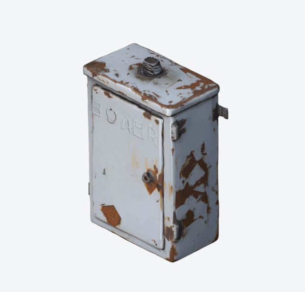 rusted_school_power_01｜錆びた学校用電源ボックス