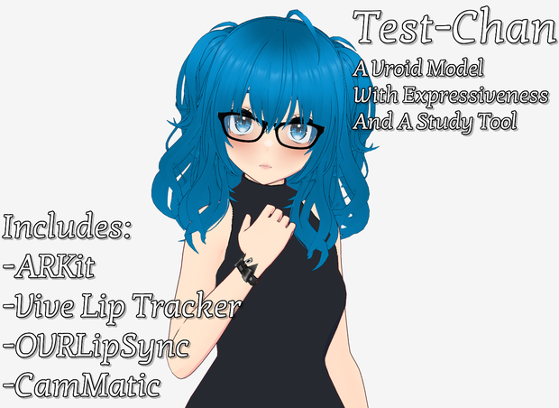 Test-Chan (ARKit + ViveLipTracker + OVRLipsync + CamMatic Study Model)