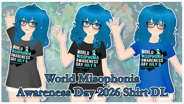 3D Misophonia Awareness Shirt (2026 Edition) + Public Domain Variant 3D Shirt